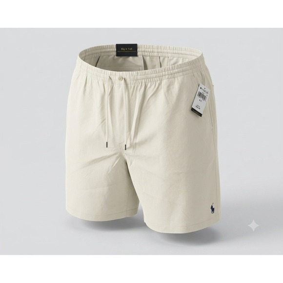 Polo Ralph Lauren Other - Polo Ralph Lauren 711644995022 Men's Ivory w Blue Pony Chino Shorts. NWTSize 4LT